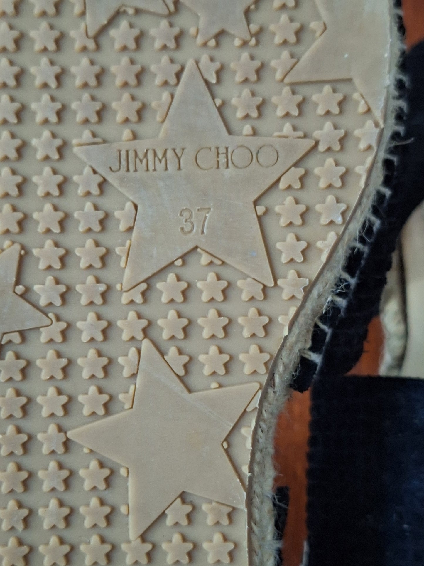 Jimmy Choo Espadrilles Black Suede Flats Dreya EU 37 US 7