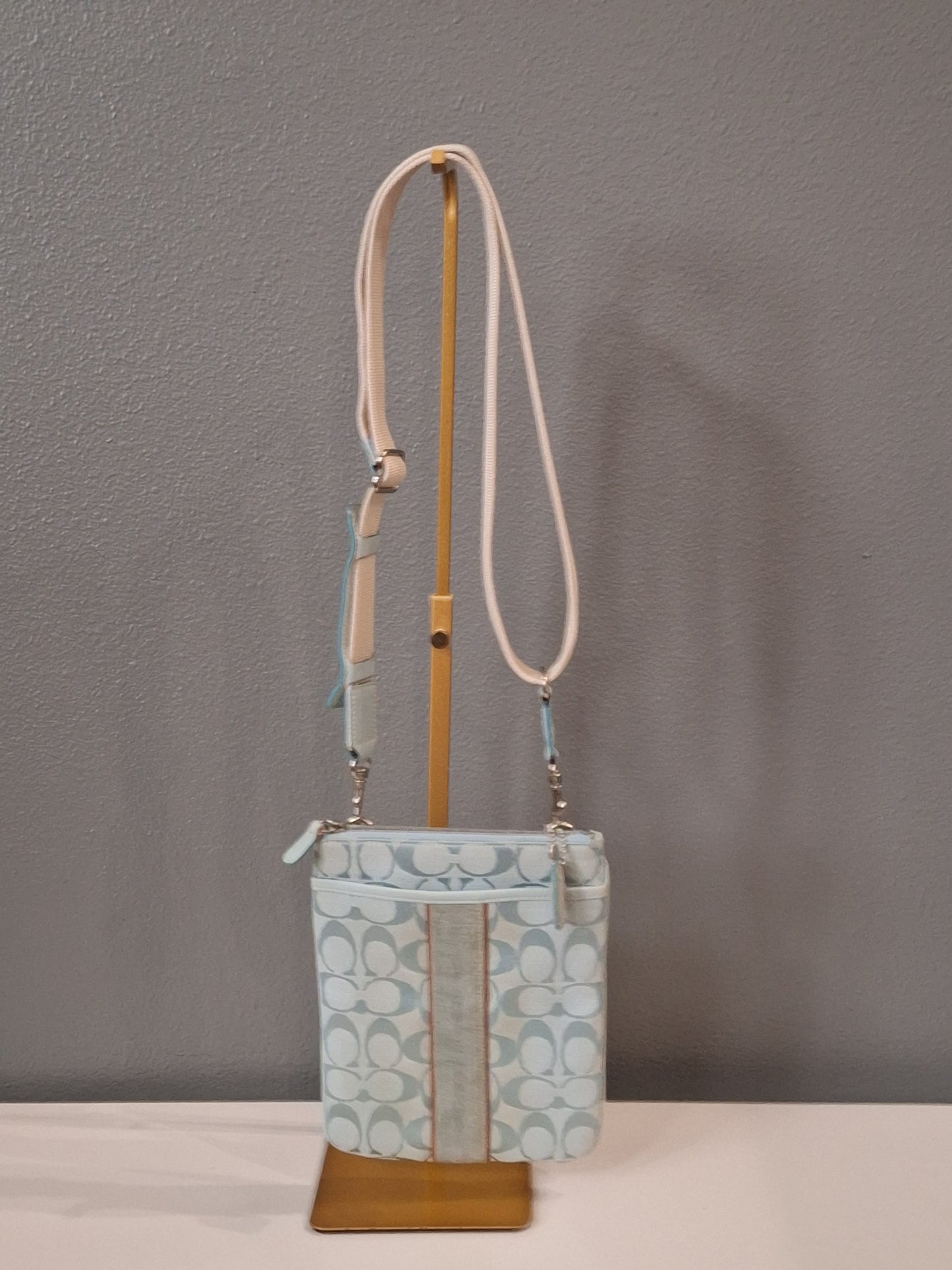 Coach Signature Blue Crossbody Bag