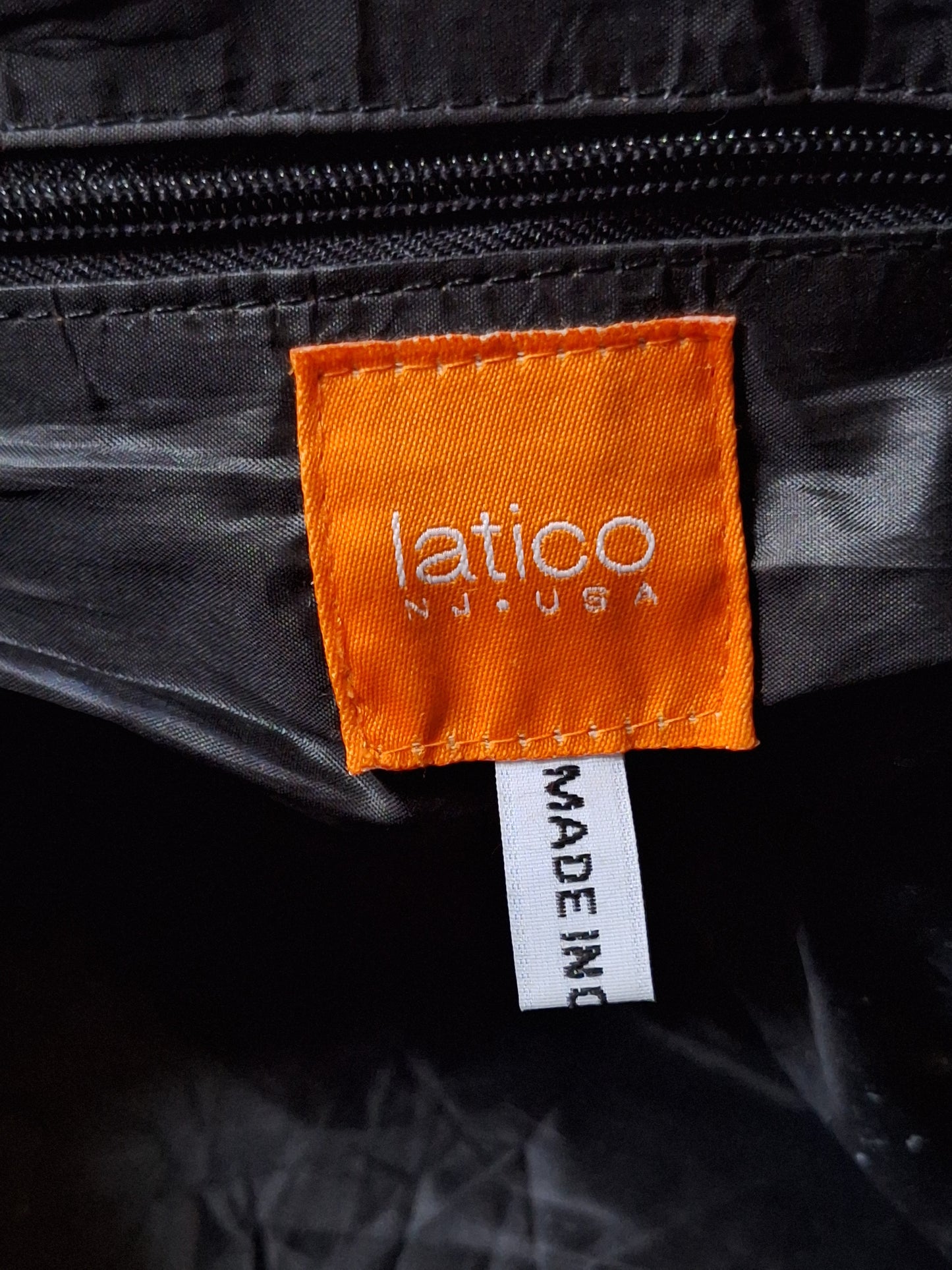 Black Latico Carriage Leather Duffle Bag