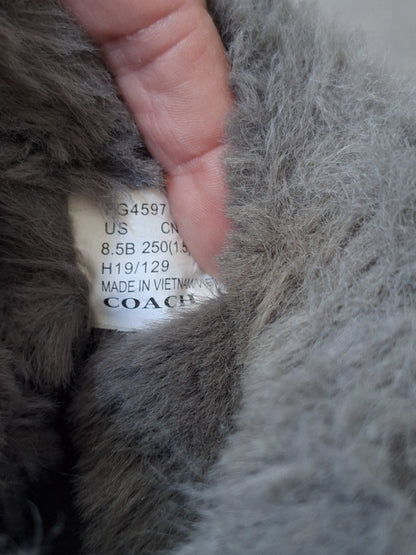 COACH IZZIE BOOT Size 8.5 B - Heather Grey - Style FG4597 in EUC - MSRP $378