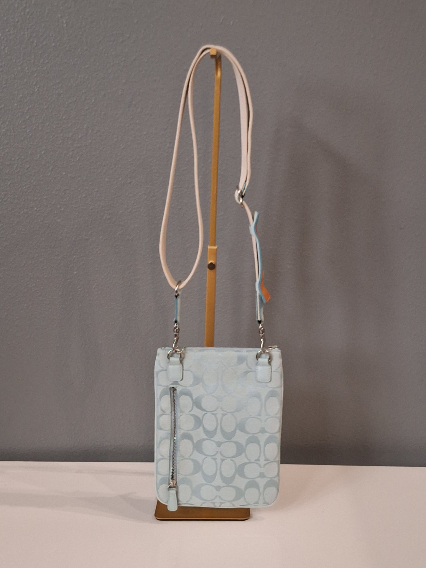 Coach Signature Blue Crossbody Bag