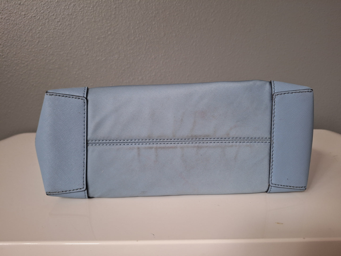 Michael Kors Eva Small Nylon Gabardine Tote bag light blue