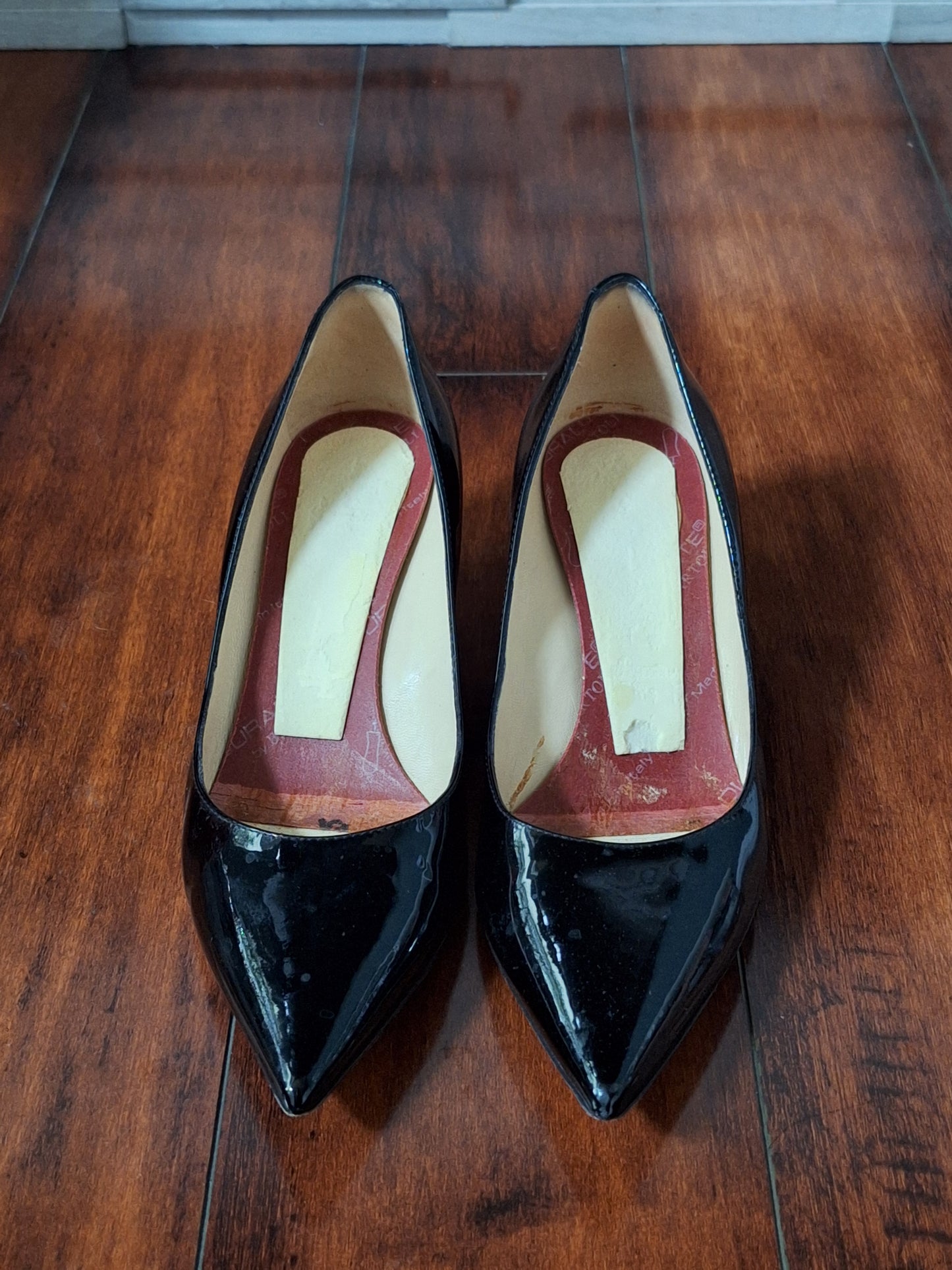 Jimmy Choo Aza black patent leather kitten heels, EU 36.5 US 6.5