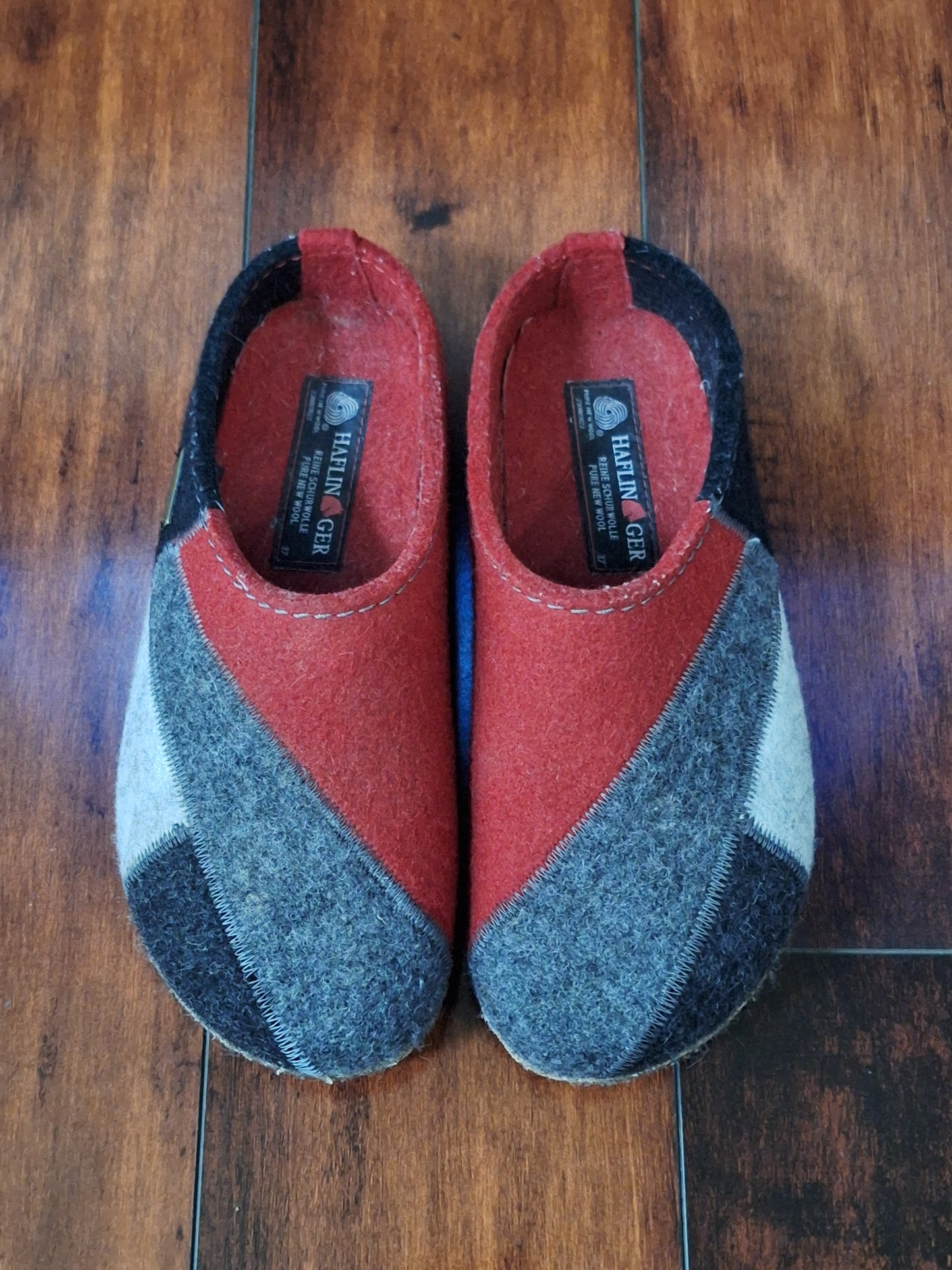 Haflinger Women's Patch Clog Chili EU 37 US 6-6.5