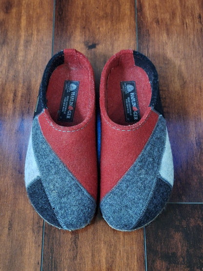 Haflinger Women's Patch Clog Chili EU 37 US 6-6.5