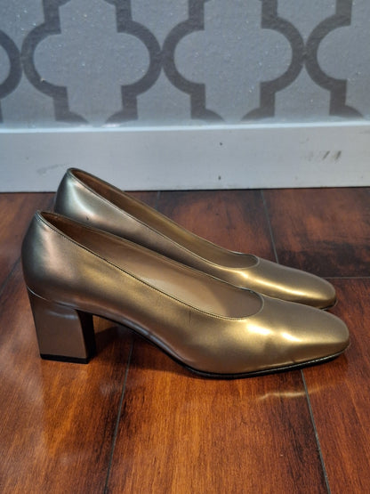 Salvatore FERRAGAMO Classic Heels Pumps 8.5 B VTG Bronze