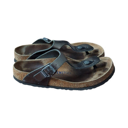 Birkenstock Gizeh Shoes Womens EU 40 US 9 Metallic Thong Sandals