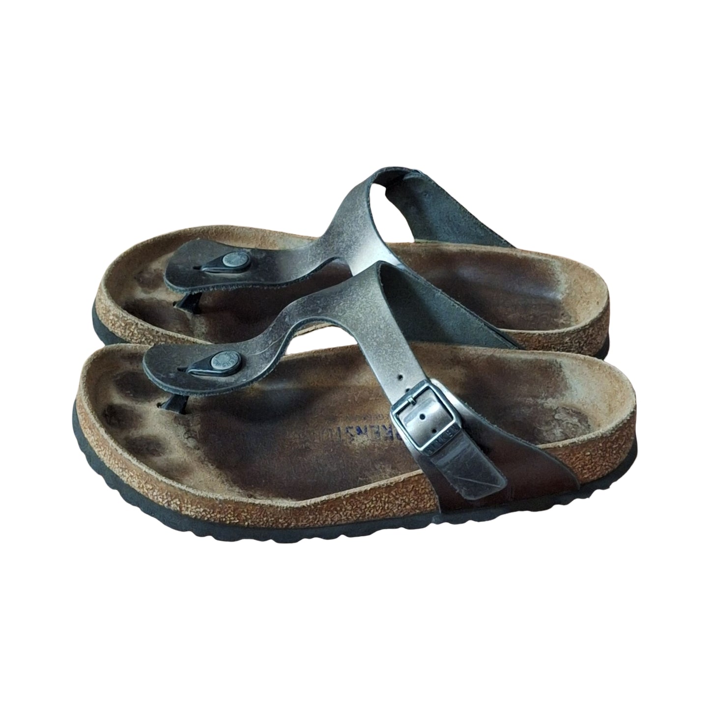 Birkenstock Gizeh Shoes Womens EU 40 US 9 Metallic Thong Sandals