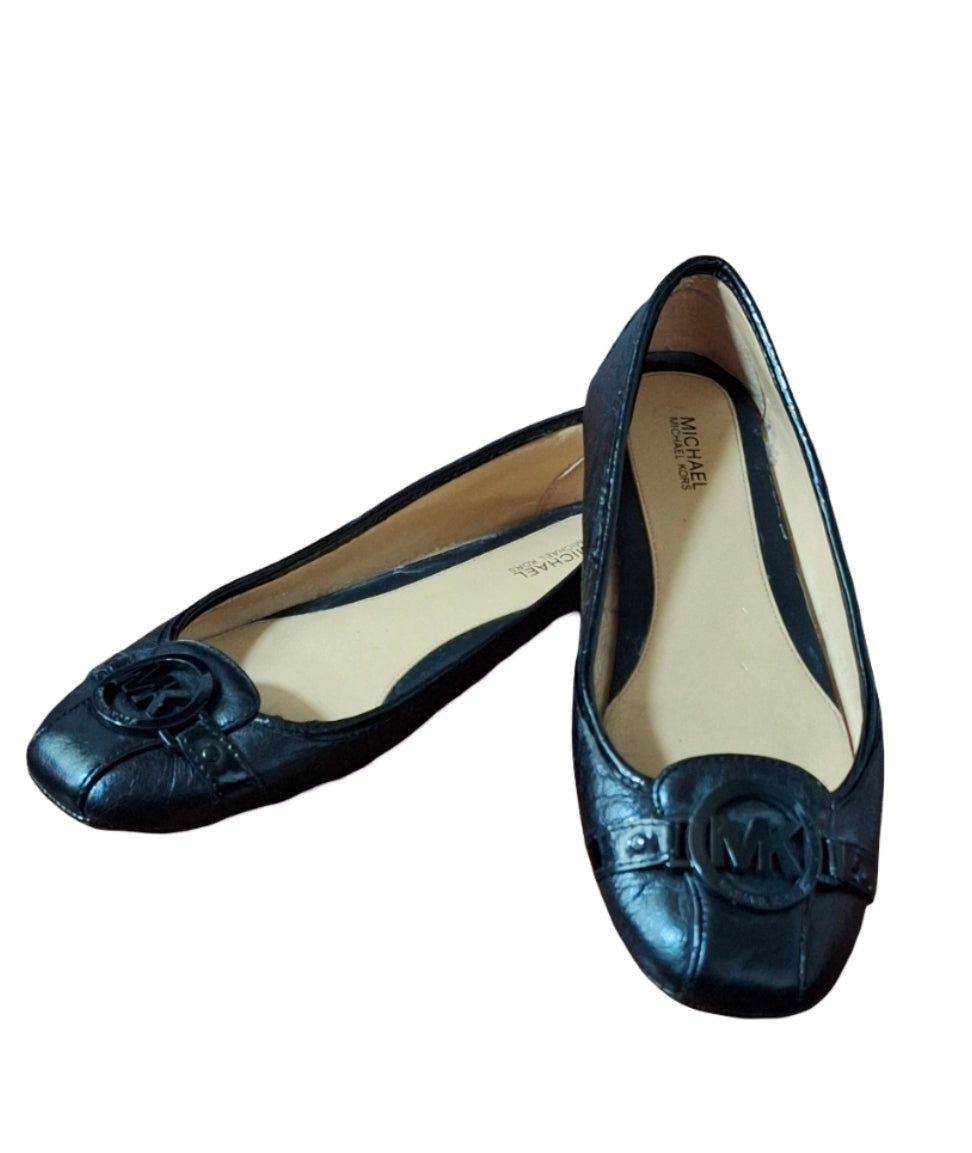 Women's Michael Kors Fulton Black Flats Size 8.5