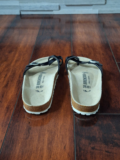 Birkenstock Almere sandals in black patent  leather EU 38 W 7