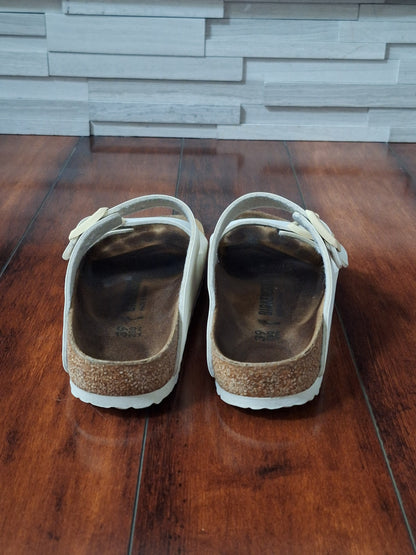 Birkenstock Arizona sandals Off White leather, EU 39 W 8